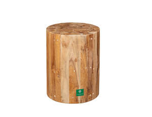 Teak Dining Chairs 1: Teak Drum Stool