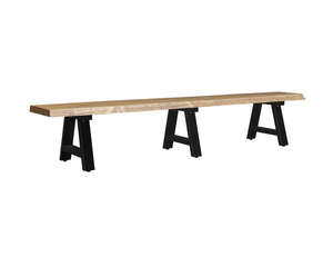 Teak Dining Chairs 1: Robustateak Live Edge Bench Seat 250cm