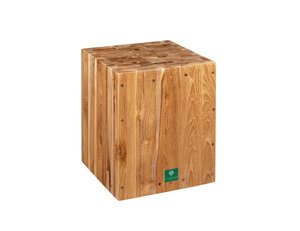 Teak Cube Stool