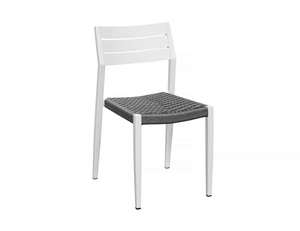 Aluminium Chairs: Passerine 2.0 Aluminium and Rope Outdoor Dining Chair