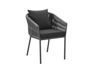 Aluminium Chairs: Kereru Aluminium and Rope Outdoor Dining Chair