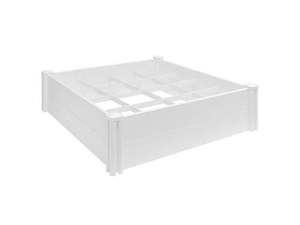 Modular Raised Garden Bed With Grow Grid With split grid bar 115 X 115 X 33cm