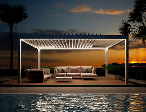 Freestanding Pergolas: Custom Mediterranean-PRO MAX Retractable Louvred Pergola