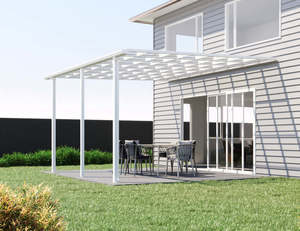 Wall Mounted Patio Cover: 5 X 4m Wall Mounted Patio Cover