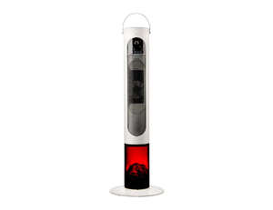 2000w Tower Fan Heater With 3d Flame Effect