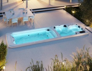 Tekapo 6.8m Dual Zone Swim Spa
