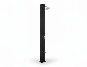 1: Modern Freestanding Outdoor Shower - Solar Heated - 40L
