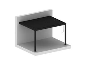 Hekerua Manual Wall Mounted Louvre Roof Aluminium Pergola