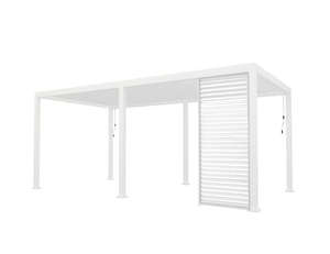 Shade Pergolas Patio Covers: Waihi&Hahei Aluminium Pergola Shutter Wall - 0.93m
