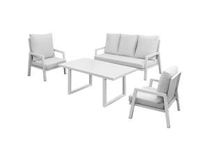 Outdoor Lounge Furniture: Swift High-Back 4 Piece Sofa Set for 5 Seater