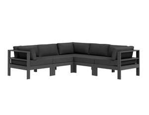 Outdoor Lounge Furniture: Sandpiper 2.0 Outdoor Sofa Sectional Set - 5 Seat