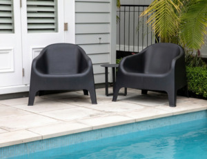 Outdoor Lounge Furniture: Bridget Outdoor Tub Chair - Set of 2