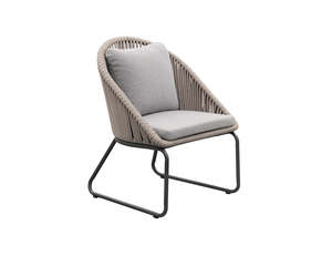 Rifleman 2.0 Aluminium And Rope Patio Dining Chair