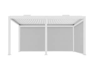 Little Oneroa Motorised Freestanding Louvre Roof Aluminium Pergola 6 X 3m White &hellip;