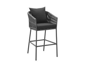 Outdoor Living: Kereru Aluminium and Rope Outdoor counter Chair