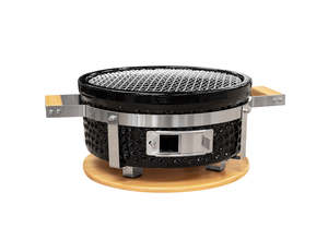 1: Tottori Ceramic Outdoor Hibachi Tabletop BBQ Grill - Round