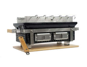 1: Shima Outdoor Hibachi Tabletop Charcoal Grill With Skewer Rack - Rectangle