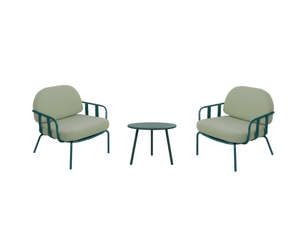 Fantail Outdoor Conversation Set With Coffee Table