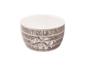 Aluminium Coffee Tables 1: Goldfinch Aluminium and Rope coffee Table