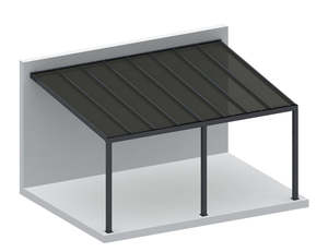 Coastal Patio Cover 8 x 3.5m with 1 Quarter Window