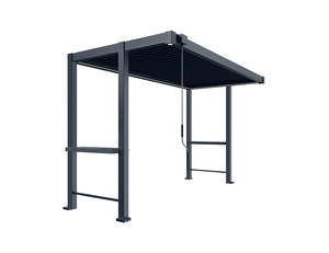 Milford Manual Louvred BBQ Pergola with LED Lighting