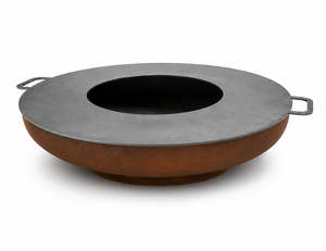 BASIN 80cm Fire Pit Grill Plate Set