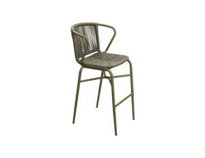 Bar Seating: Citril Aluminium and Rope Bar Chair