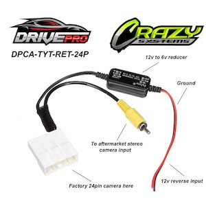 Products: 24pin Factory Camera Adapter, Retains factory 6V cameras in Toyota vehicles