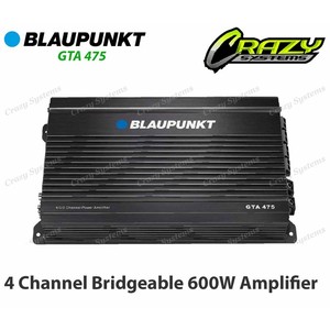 Products: BLAUPUNKT GTA 475 4 Channel Bridgeable 600W Amplifier