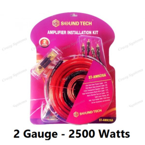 Products: 2500W TRUE 2 Gauge AMP WIRING KIT