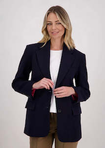 Blazers: Jacket | Hilary Longline Blazer (Ink)