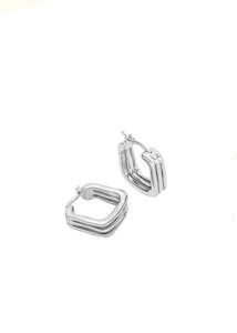 Earrings | Mila Hoop (Silver)