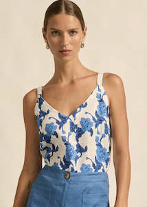 Zoe Kratzmann: Top | Memo (Azure Collage)