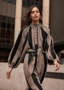 Zoe Kratzmann: Dress | Import (Black / Stone Stripe)