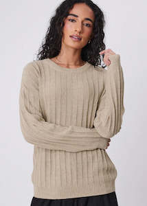 Knit | Evergreen Crew (Oat)