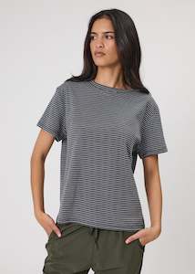 Tee | Uno Stripe (Charcoal Stripe)