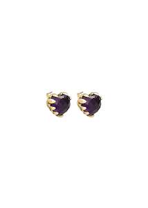 Stolen Girlfriends Club: Earring | Love Claw (Gold/Amethyst)