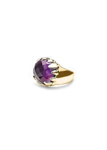 Ring | Claw (Gold/Amethyst)
