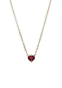 Stolen Girlfriends Club: Necklace | Talon (Gold/Garnet