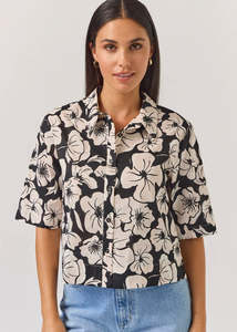 All New Arrivals: Top | Imogen (Black Floral)