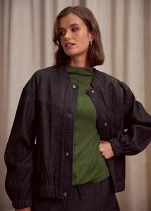 Blazers: Jacket | Beam Bomber (Dark Wash)