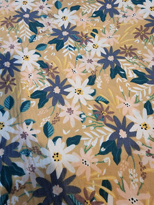 Products: Flowers on Mustard background Cre8tive-Gems