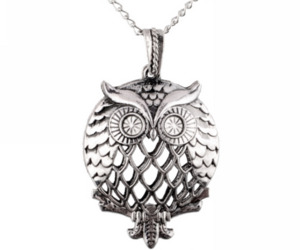 Owl essential oil necklace Cre8tive-Gems