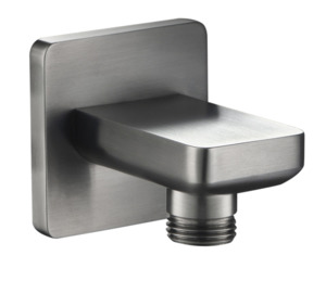 Bathroom Accessories: FLINT SHOWER ELBOW GUN METAL