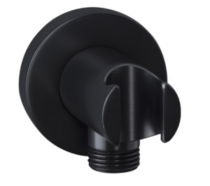 HAND SHOWER BRACKET AND ELBOW BLACK
