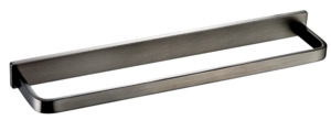 Bathroom Accessories: CUBIC SHORT TOWEL RAIL GUN METAL 370MM
