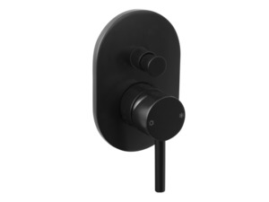 CARBON SHOWER DIVERT MIXER BLACK