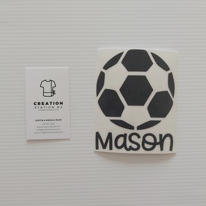 Products: Soccer ball decal - Creation Station NZ