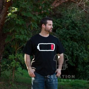Products: Battery Tee for Him - Creation Station NZ