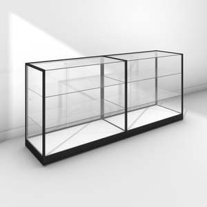 Double Glass Display Counter, Frameless Front (GDC010)